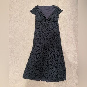 Motel Rocks Elegant Black Floral Dress